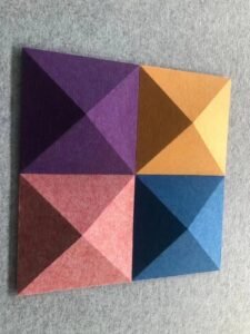 Read more about the article Polyester fiber acoustic panel 聚酯纤维吸音板